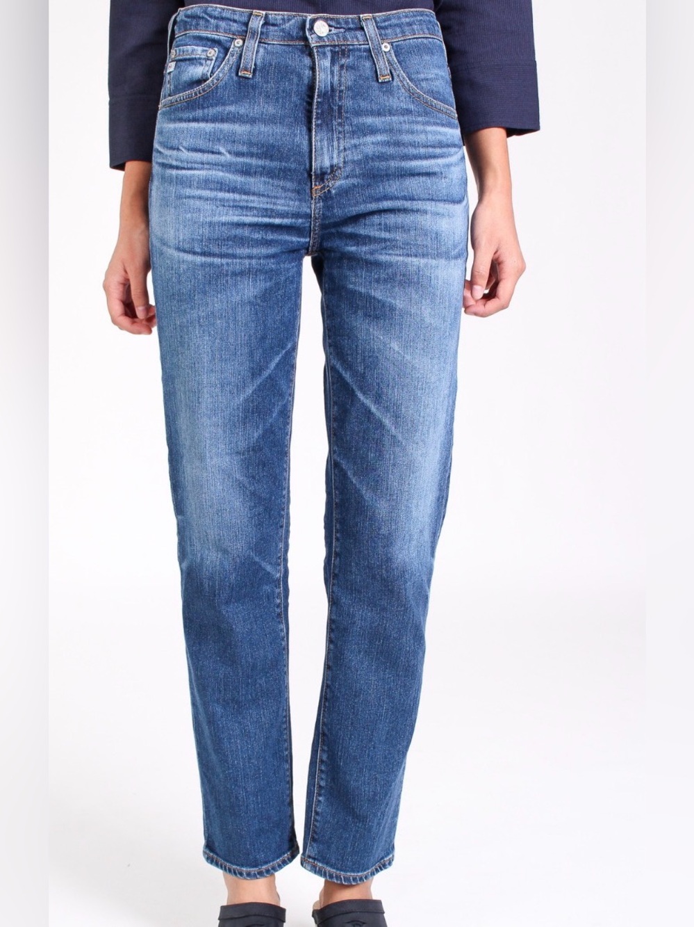 AG The Phoebe High Waisted Tapered Leg Jeans | 10 Yrs Wick | Size 29